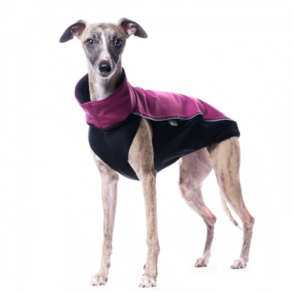 softshell top windhund whippet fuchsia 