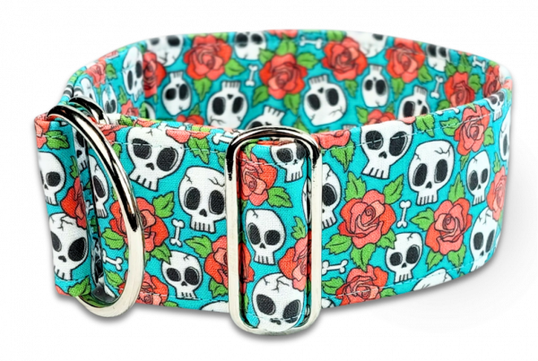skulls &amp; roses türkis